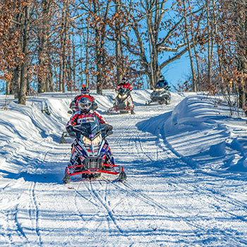 Snowmobiling