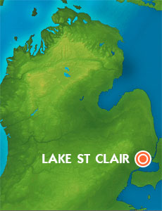 Map Lake St Clair